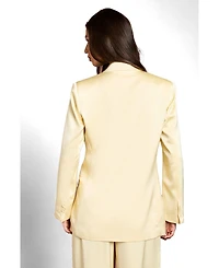 Coast Women's Tailored Double-Breasted Satin Blazer