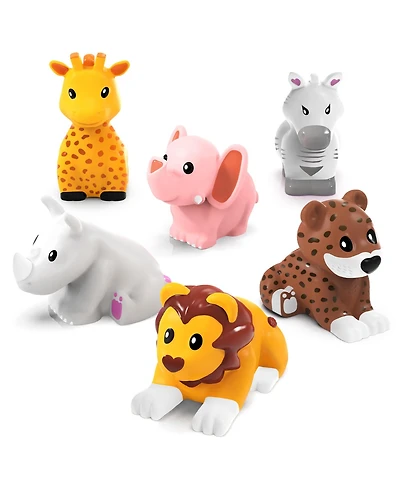 Gnuadz 6 Pack Mold Free Bath Toys Sealed No Hole Soft Squeezable Float Water Easy-grip Bathtub Pool