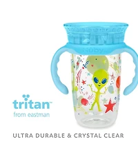 Nuby No-Spill Edge 360 2 Stage Drinking Cup with Removable Handles