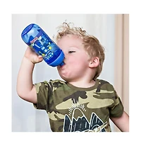 Nuby Busy Sipper 2 Stage Cup, No Spill Spout and Pop Up Sipper, 12 oz