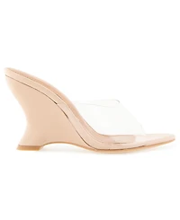 Christian Siriano Women's Tabby Wedge Lucite Sandal