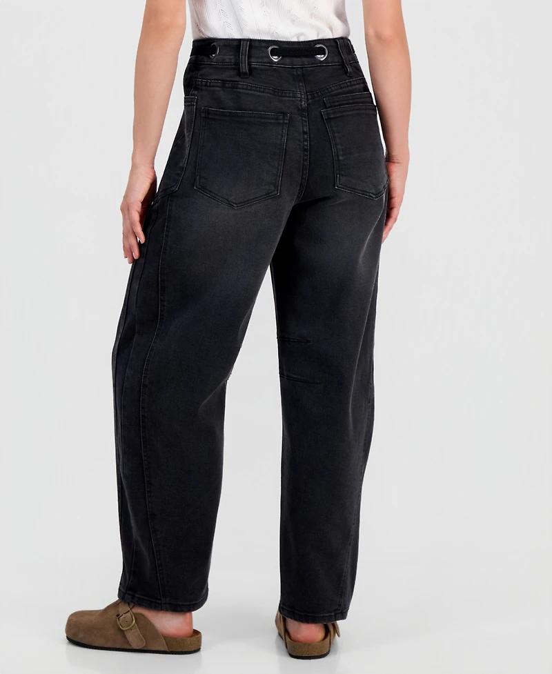 And Now This Petite Barrel Leg Jeans, Macy's Exclusive