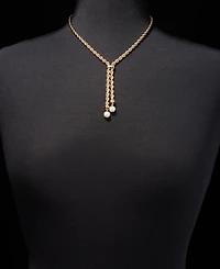 Lauren Ralph Lauren Imitation Pearl Rope Chain Lariat Necklace, 17"