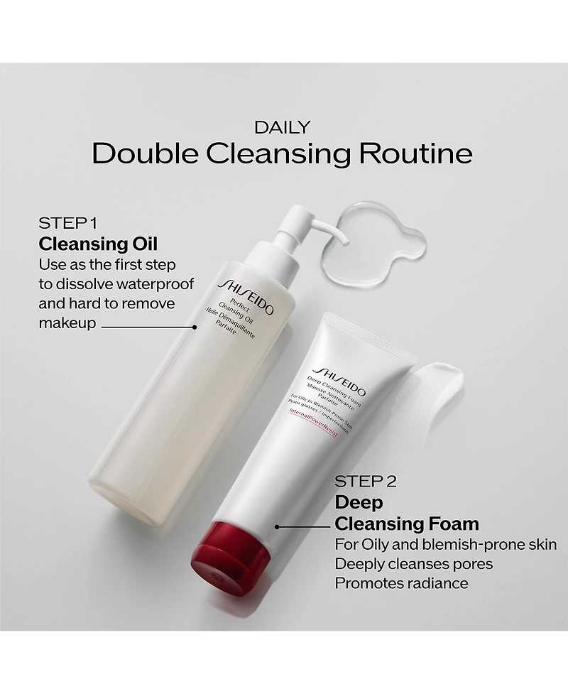 Shiseido Deep Cleansing Foam (For Oily to Blemish-Prone Skin), 4.2-oz.