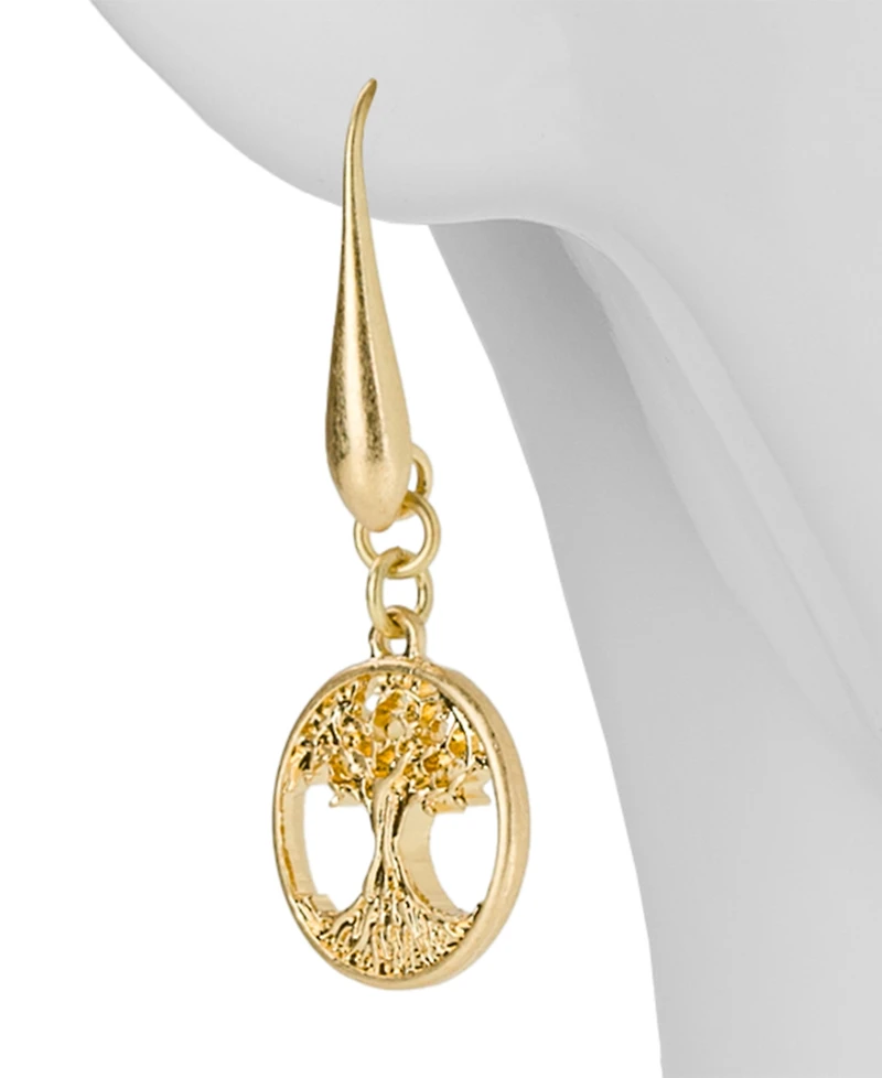 Patricia Nash Key to My Heart Collection Tree Drop Earrings