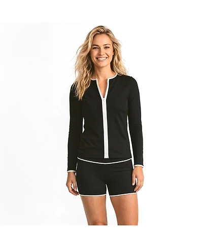 Calypsa Women's Full Zip Peyton Two-Toned Collection