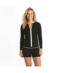 Calypsa Women's Full Zip Peyton Two-Toned Collection