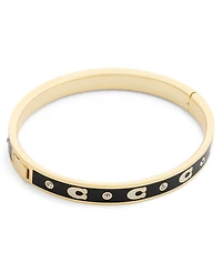 Coach Faux-Stone Signature C Enamel Bangle Bracelet