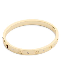 Coach Faux-Stone Signature C Stone Bangle Bracelet