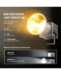Neewer HS60C Led Video Light with 60W, 8700Lux, 6500K