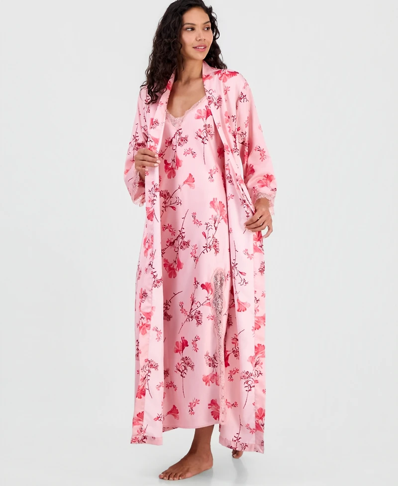 I.n.c. International Concepts Women's Lace-Trim Satin Nightgown, Exclusively at Macy's
