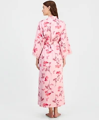 I.n.c. International Concepts Women's Lace-Trim Satin Robe, Exclusively at Macy's