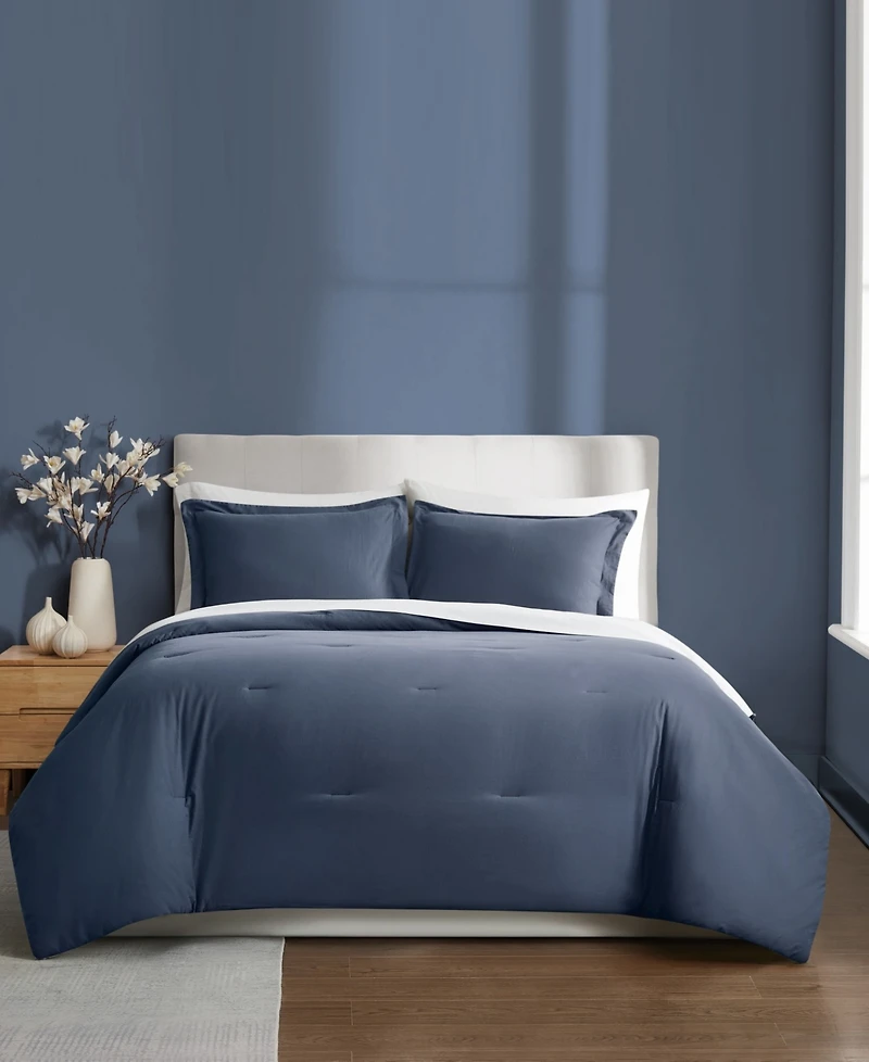 Brooklyn Loom Essential Cotton -Piece Comforter Set