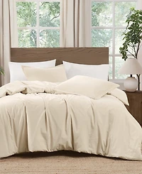 Brooklyn Loom Matte Cotton Velvet -Piece Comforter Set