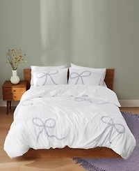 Truly Soft Textured Bow 2-Piece Comforter Set, Twin/Twin Xl
