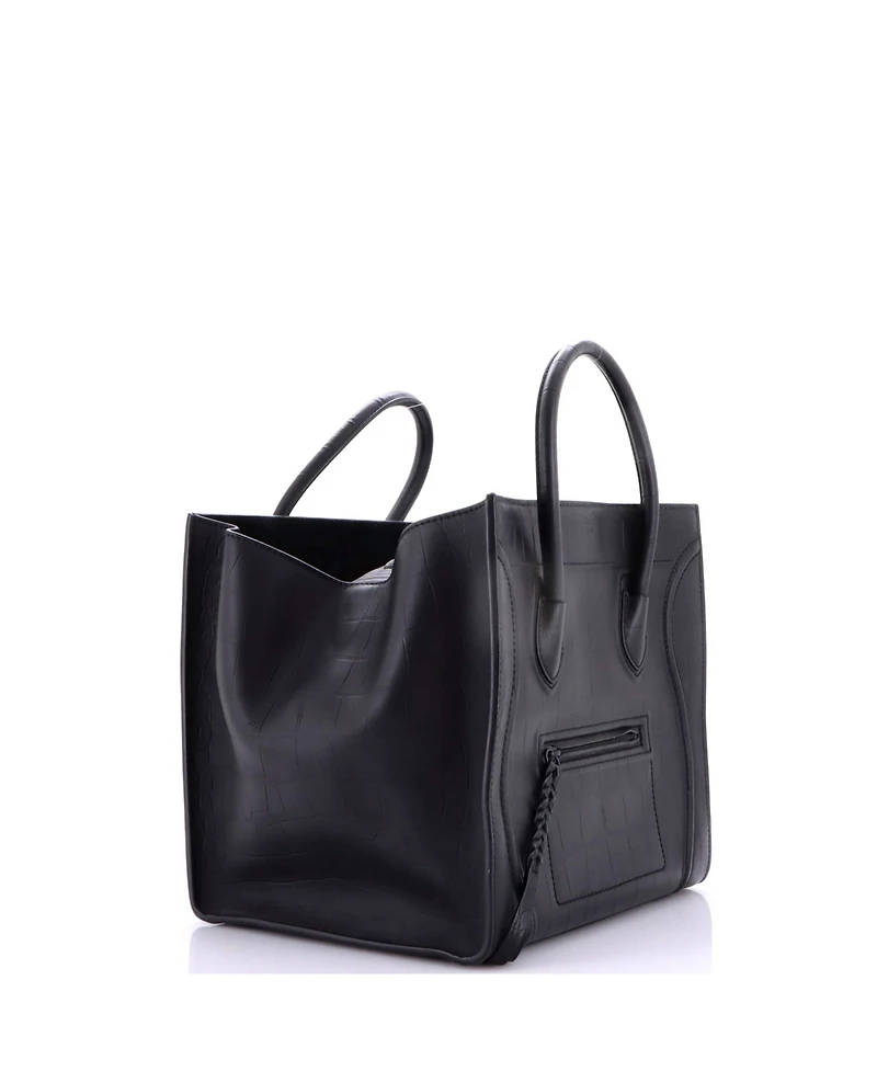 Pre-Owned Celine Medium Phantom Bag Embossed Leather
