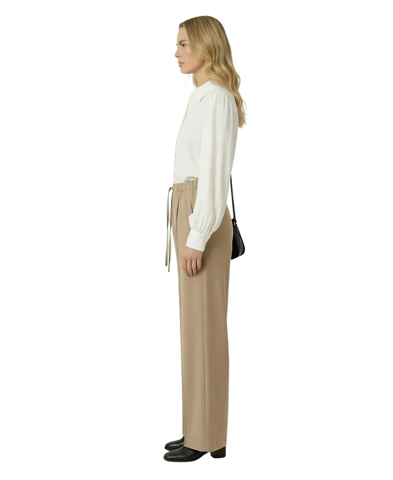 Modenaire Women's Wide-Leg Drawstring-Waist Pants