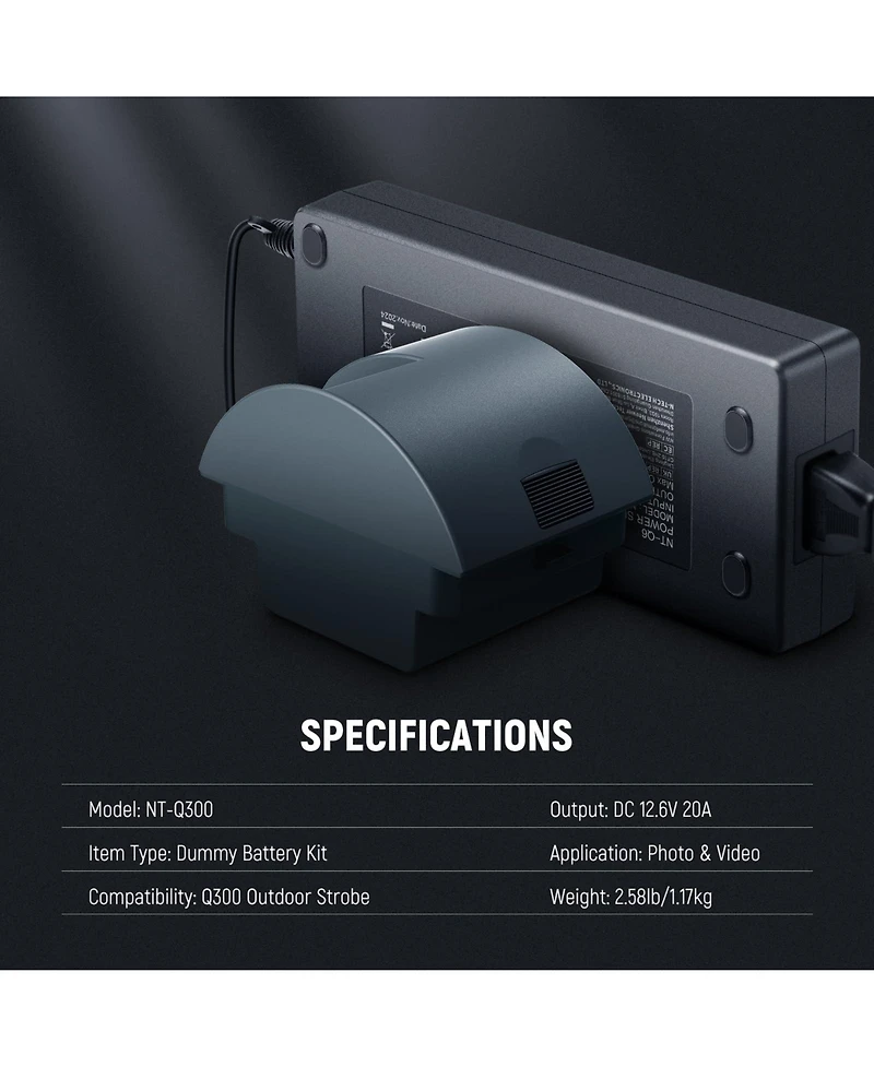 Neewer Nt-Q300 Camera Battery and Charging Accessory with 16.4ft