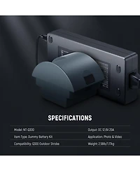 Neewer Nt-Q300 Camera Battery and Charging Accessory with 16.4ft