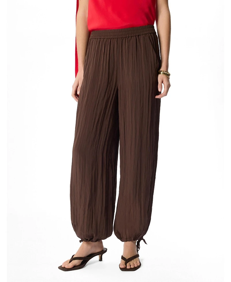 Whistles Women's Balloon Tie Hem Trousers