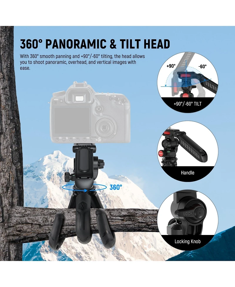 Neewer TP36 Camera Tripod for select iPhone and Android mobile devices