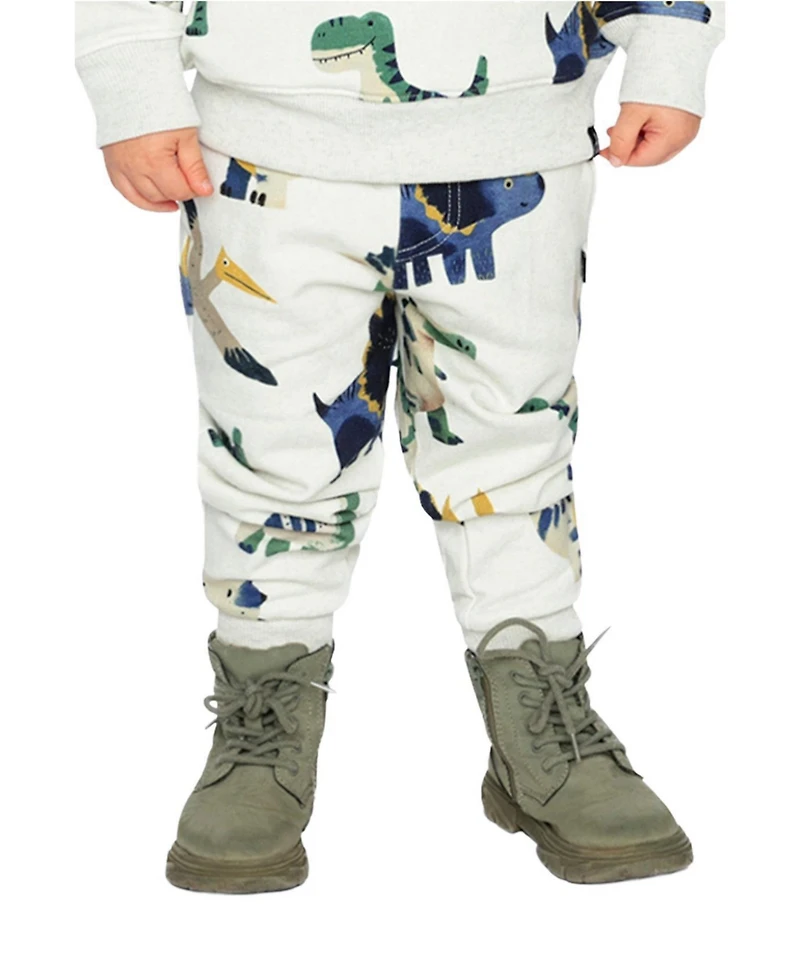 Deux par Baby Boy 12M-24M Fleece Sweatpants Dinosaur Print