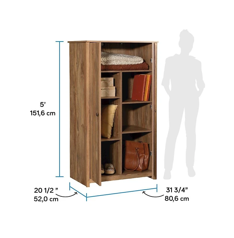 Sauder River Ranch 2 Door Storage Cabinet