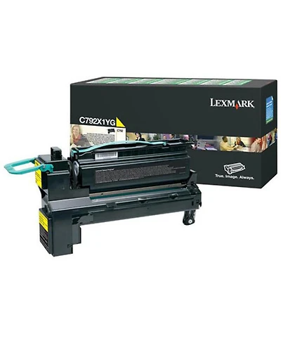 Lexmark C792X1YG Toner Cartridge for C792 Series Printers, 20000 Pages Yield