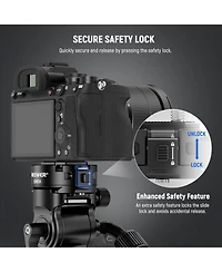 Neewer GM34 Camera Mounting Accessory with 11lb, 5kg for Arca Swiss Camera Clip