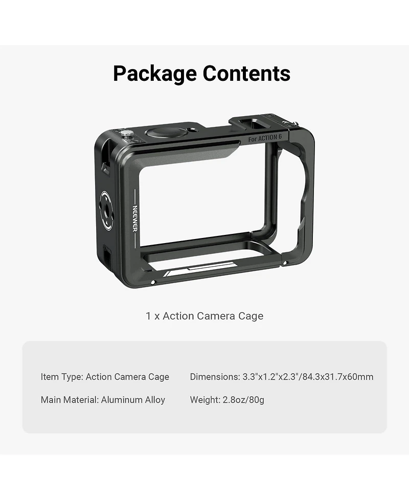 Neewer AC054 Camera Mounting Accessory for select Dji Osmo Action models