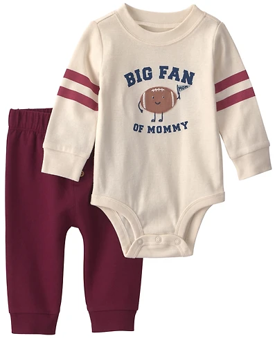 Carter's Baby Boys' and Girls' Long-Sleeve Bodysuit Pants, 2-Piece Set