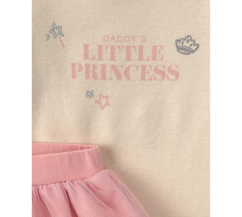 Carter's Baby Girls' Long-Sleeve Bodysuit and Tulle Pants, 2-Piece Set