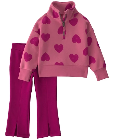Carter's Baby Girls' Long-Sleeve Sweatshirt and Pants, 2-Piece Set