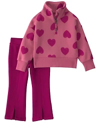 Carter's Baby Girls' Long-Sleeve Sweatshirt and Pants, 2-Piece Set