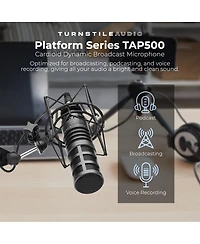 Turnstile Audio Platform Series TAP300 Cardioid Dynamic Broadcast Microphone