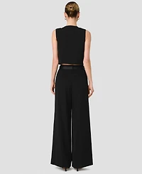 French Connection Women's Harry High-Waist Wide-Leg Pants