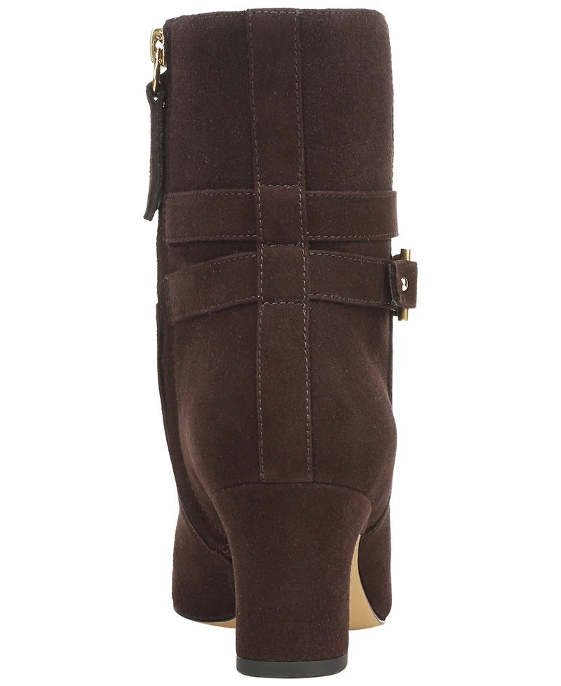 Franco Sarto Women's Suede Almond Toe Ankle Booties