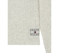 Tommy Hilfiger Girls' 7-16 Pointelle Rib Long-Sleeve Top