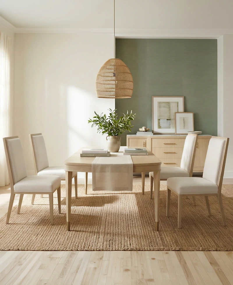 A.r.t. Furniture Eave Ii 5-Piece Oval Dining Set (Table & 4 Upholstered Side Chairs)