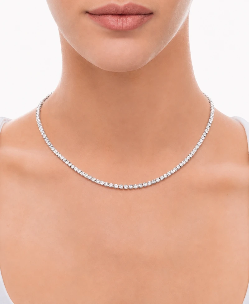 Forever Grown Diamonds Lab-Grown Diamond Necklace (8 ct. t.w.) in Sterling Silver