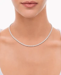 Forever Grown Diamonds Lab-Grown Diamond Necklace (8 ct. t.w.) in Sterling Silver