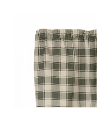 Ellis Curtain Polyester and Cotton Country Check Tailored With 1.5 inch Rod Pocket Window Valance