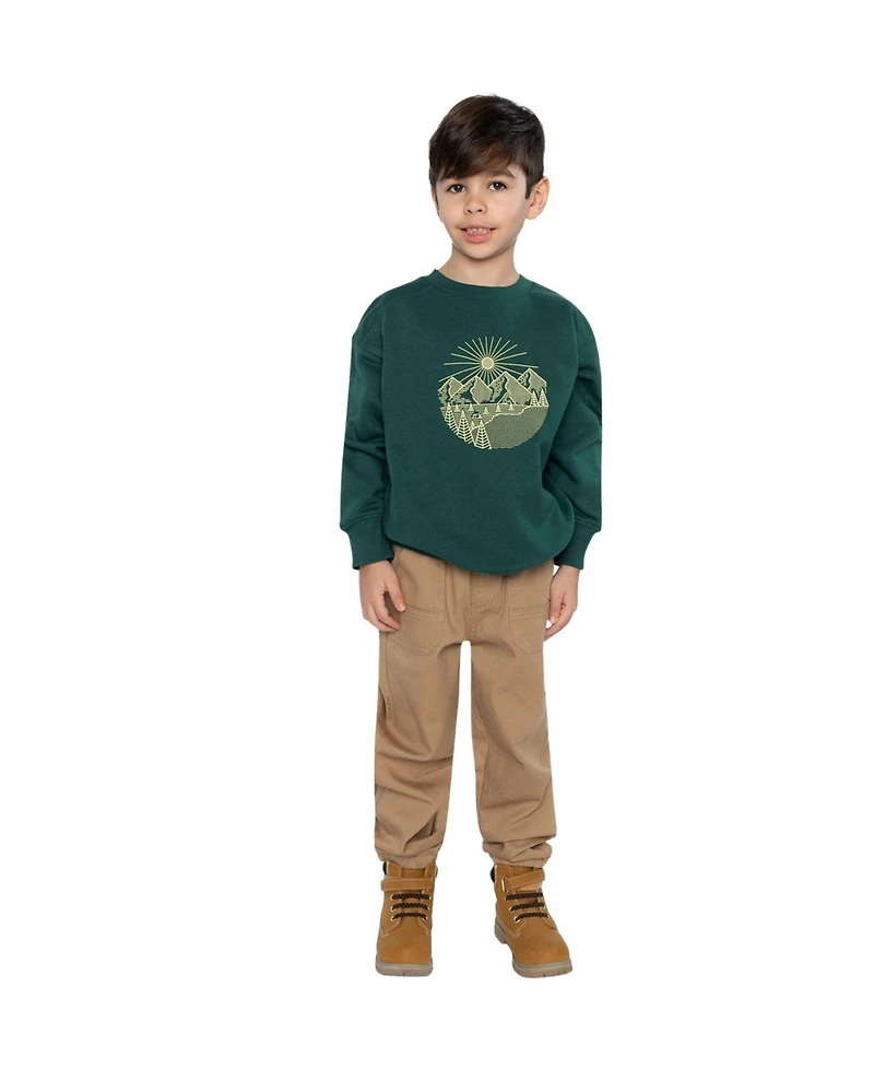 Deux par Deux Boy's (2T-5T) Fleece Sweatshirt