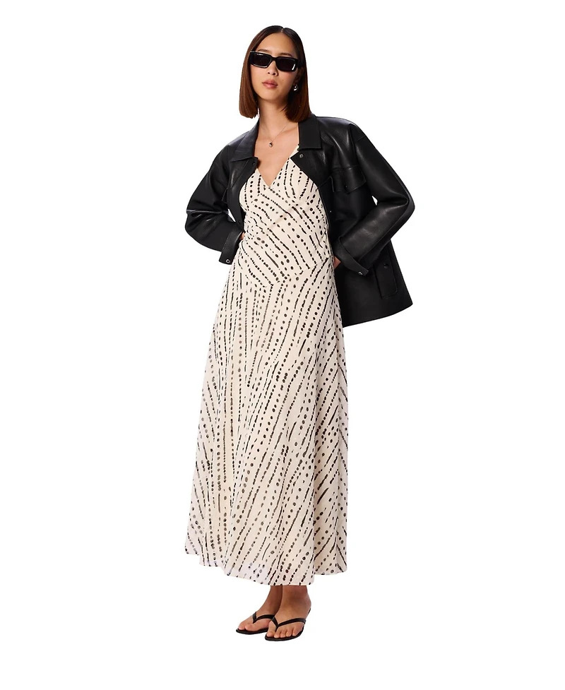 Whistles Women's Dashed Spot Dobby Maxi Dress