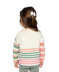 Deux par Toddler Girl (2T - 5T) Knitted Stripe Sweater