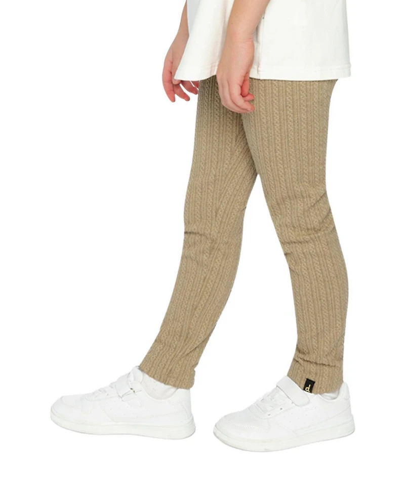 Deux par Toddler Girls (2T-5T) Jacquard Leggings Sage