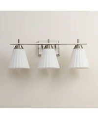 Possini Euro Design Possini Euro Elodie 23 1/2" Wide Brushed Nickel 3-Light Bath Light