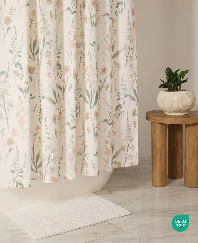 ienjoy Home Printed Floral Shower Curtains, 72" x