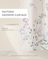 ienjoy Home Printed Floral Shower Curtains, 72" x 72"