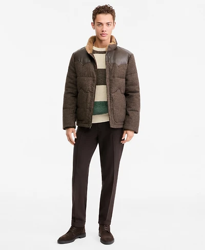 Levi's Men's Quilted Mixed-Media Rancher Jacket